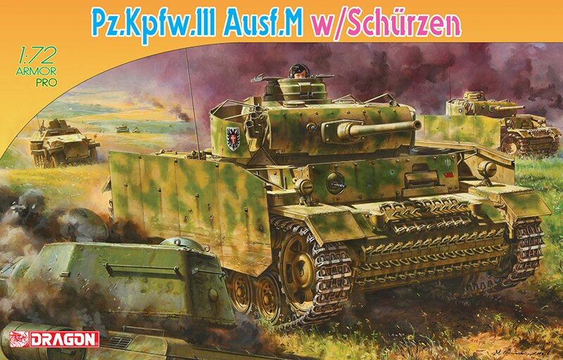 модель 1/72 ТАНК Pz.Kpiw.lll Ausf.M w/SCHURZEN